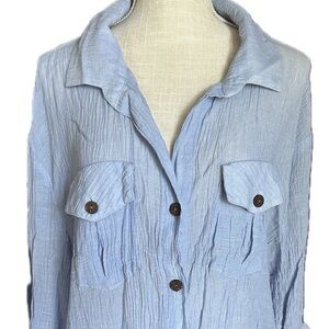 Dotti Sheer Button Down Coverup
